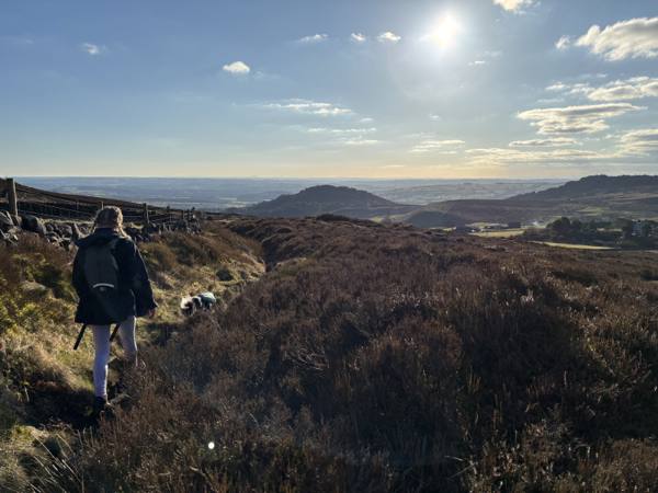 Walking the Roaches and Luds Church, 16.0km into the route