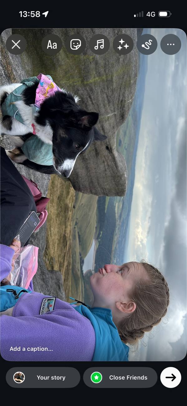 Walking High Peak, 12.7 miles, 7.8km into the route