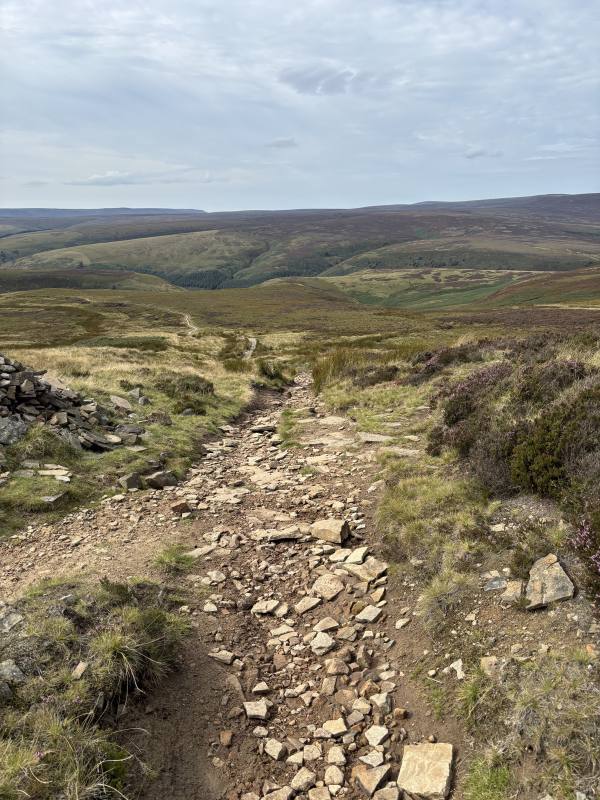 High Stones and the Howden Moors, 9.3km into the route