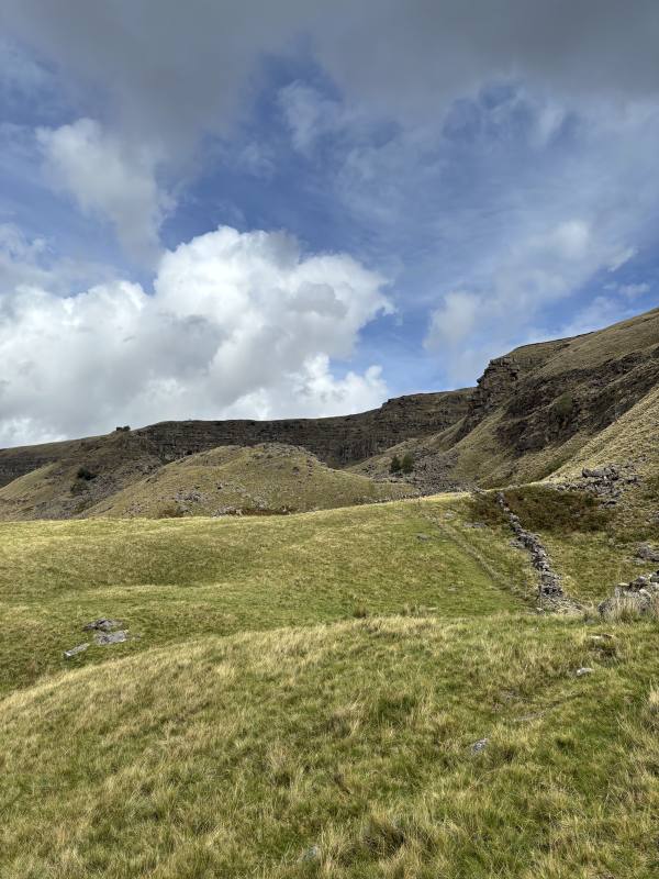 Alport Castles from the Derwent, 8.3km into the route