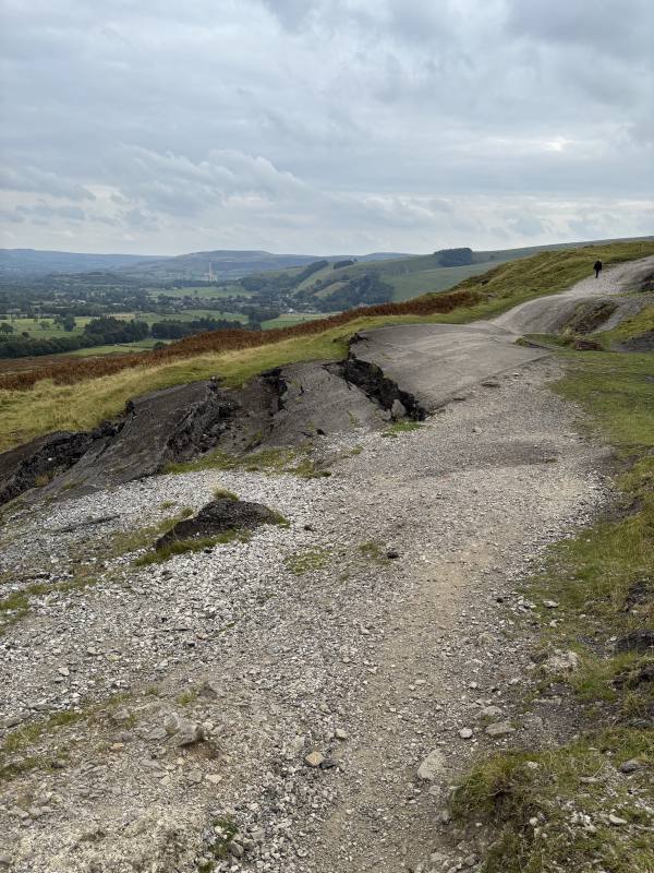 Brown Knoll and the Edale Skyline, 18.3km into the route