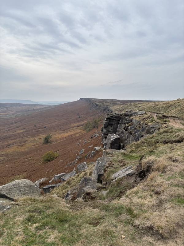 Stanage Edge and Wyming Brook, 24.2km into the route