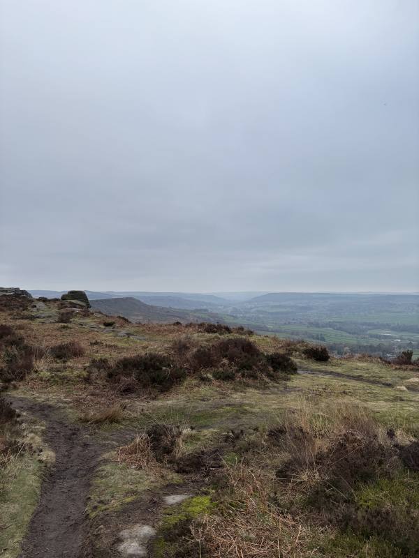 Baslow, 11.2 miles, 16.5km into the route